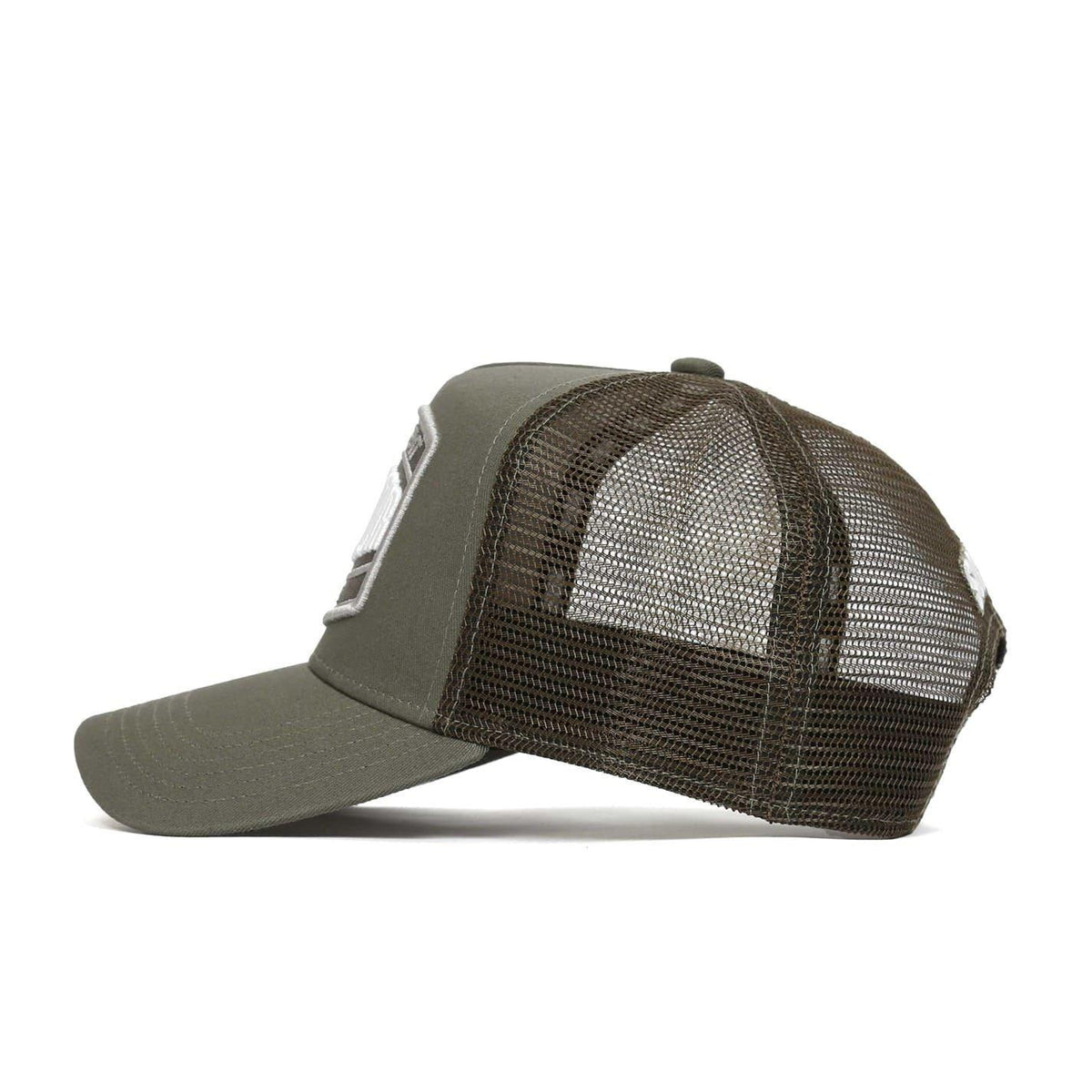 Khaki Green - Side - Societe Noir Unisex Adult Trucker Cap