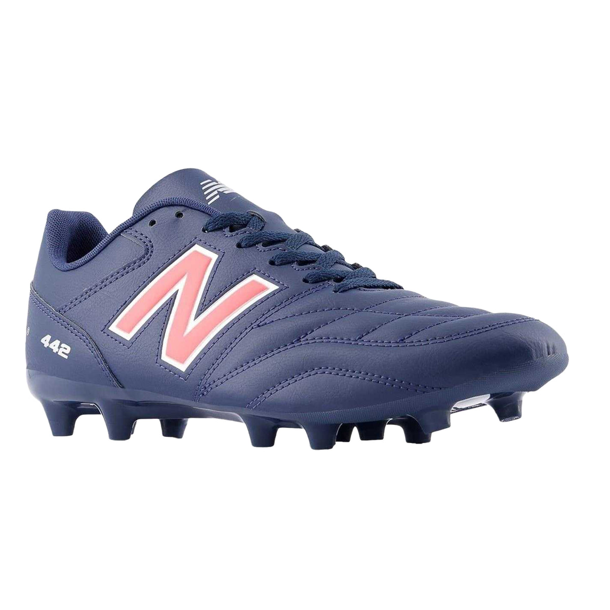 Navy-Red - Lifestyle - New Balance Mens Synthetic Firm Ground Football Boots