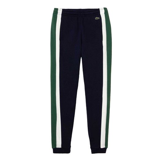 Multicoloured - Front - Lacoste Mens Fleece Cut and Sew Panel Training Joggers