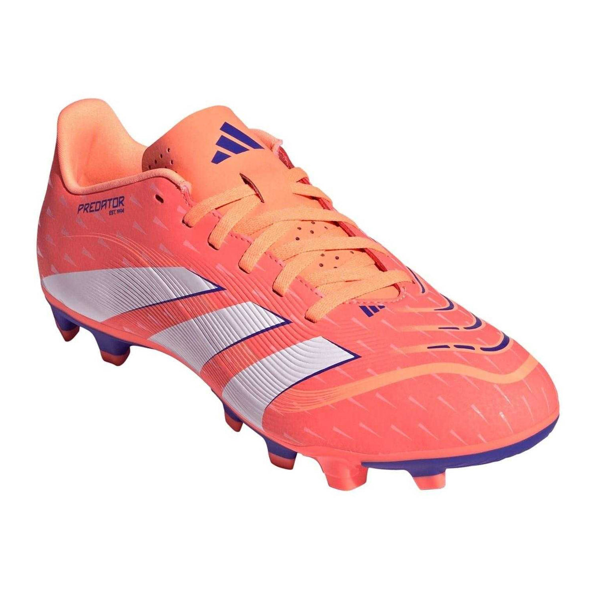 Orange-White - Pack Shot - Adidas Mens Predator Club Firm Ground Football Boots