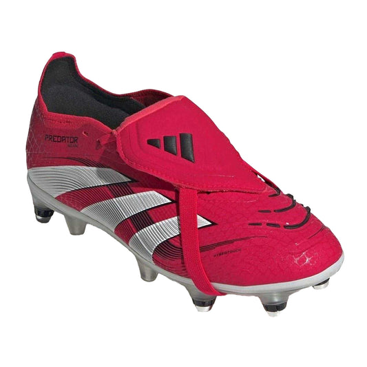Red-White - Front - Adidas Womens-Ladies Predator Elite Soft Ground Football Boots