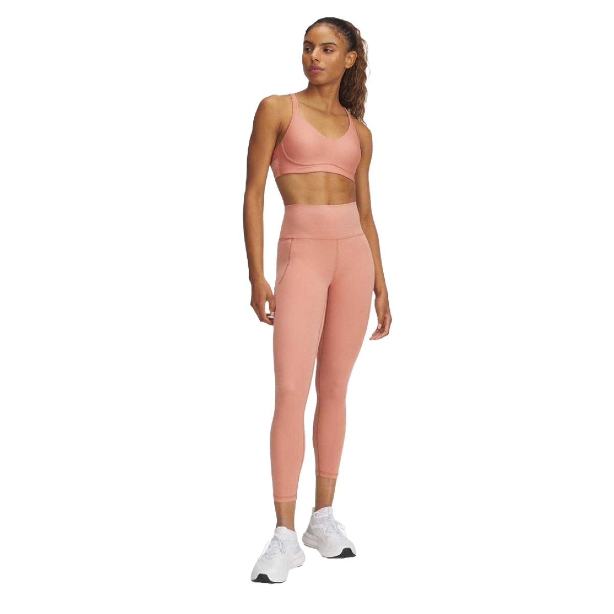 Pink - Lifestyle - Nike Womens-Ladies Plain Leggings