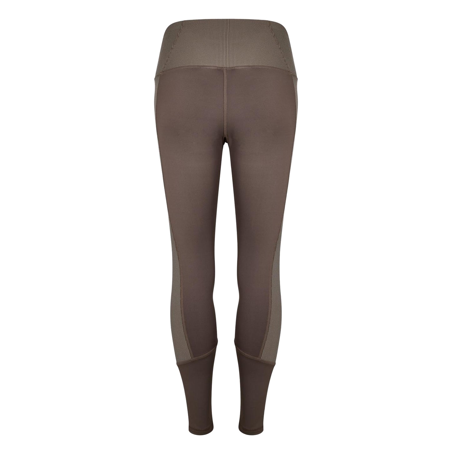 Grey - Back - Reebok Womens-Ladies Ribbed Slim Leggings
