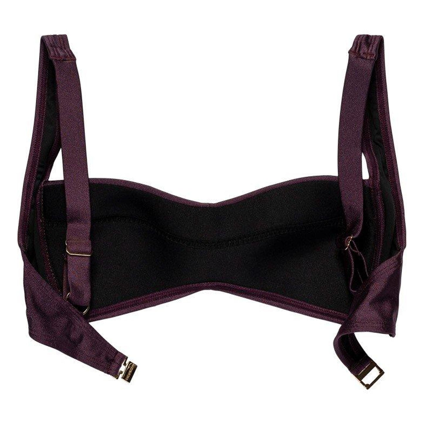 Purple - Back - Panos Emporio Womens-Ladies Bikini Top