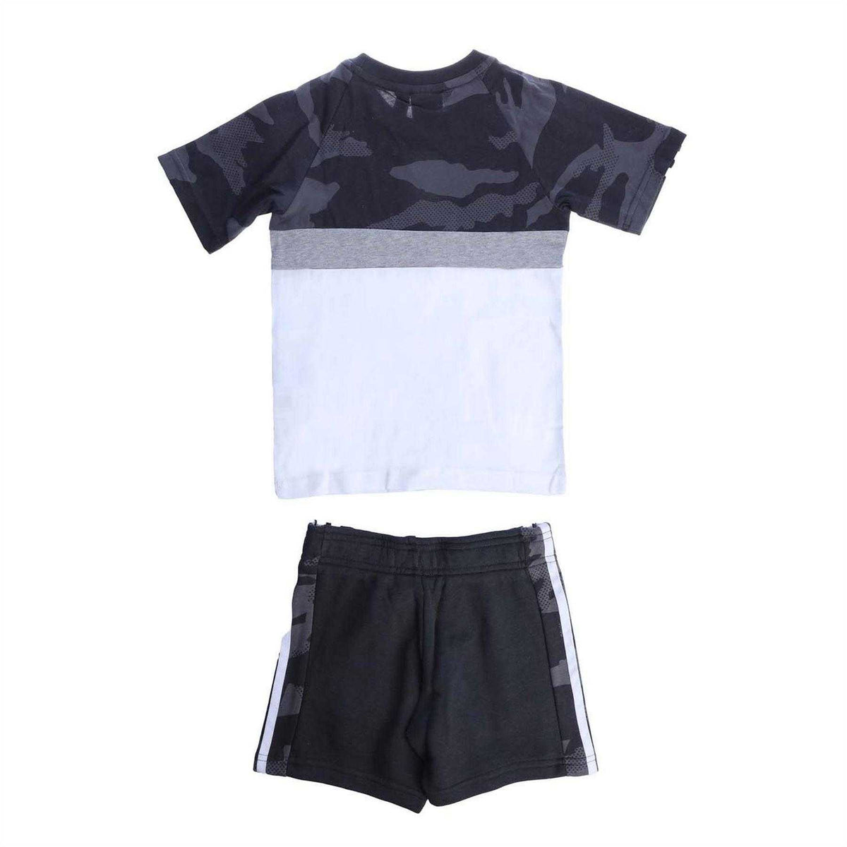 Black - Back - Adidas Childrens-Kids T-Shirt & Shorts Set