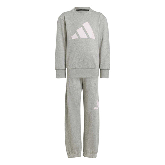 Grey - Front - Adidas Childrens-Kids Essentials Tracksuit