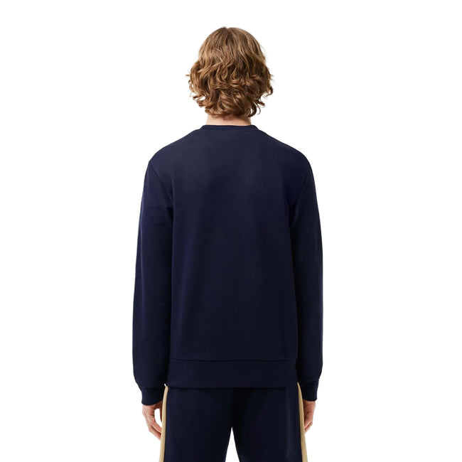 Navy - Back - Lacoste Unisex Adult Colour Block Crew Neck Sweatshirt