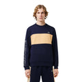 Navy - Side - Lacoste Unisex Adult Colour Block Crew Neck Sweatshirt