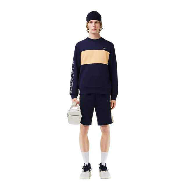 Navy - Lifestyle - Lacoste Unisex Adult Colour Block Crew Neck Sweatshirt