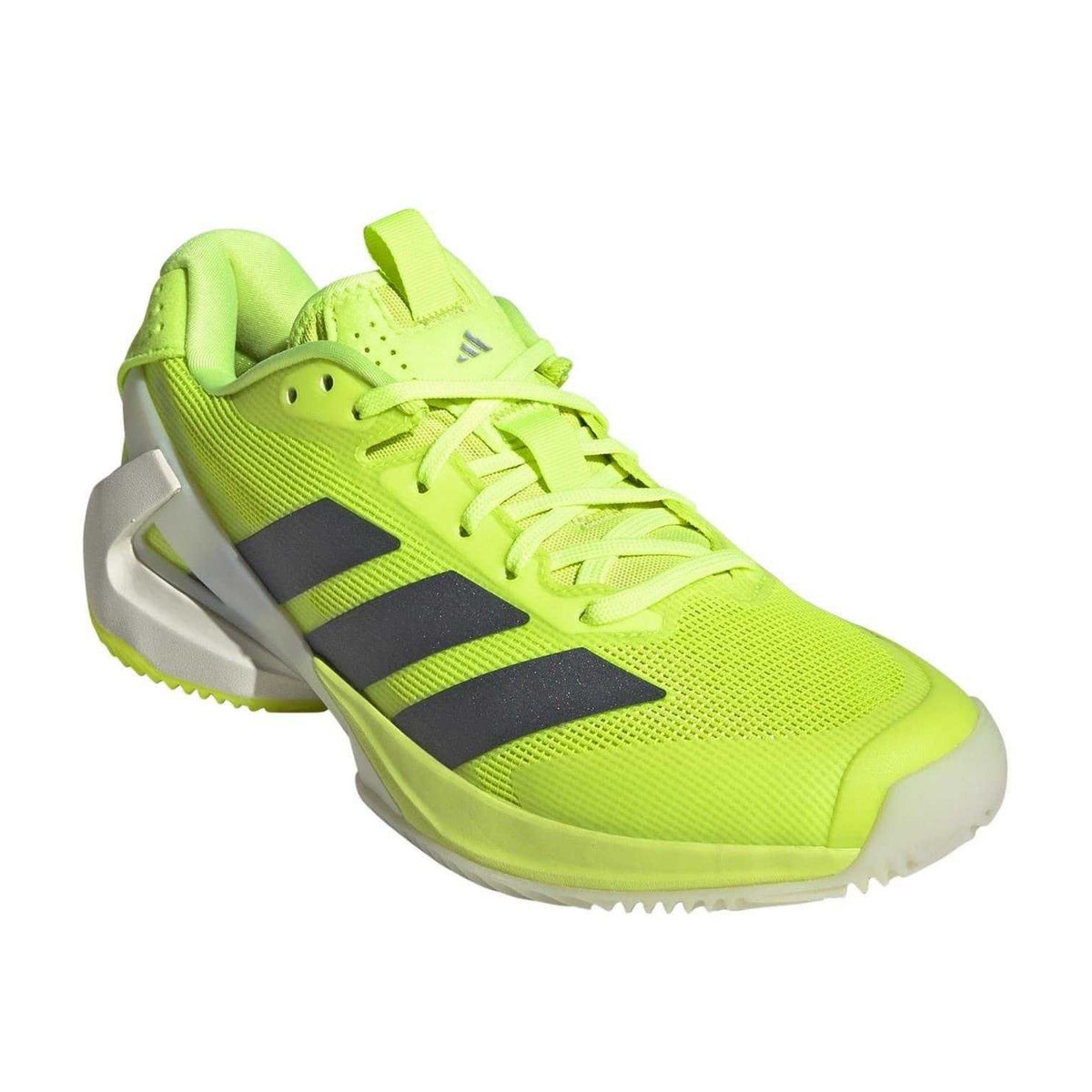 Lucid Lemon - Pack Shot - Adidas Womens-Ladies Adizero 3 Stripes Tennis Trainers