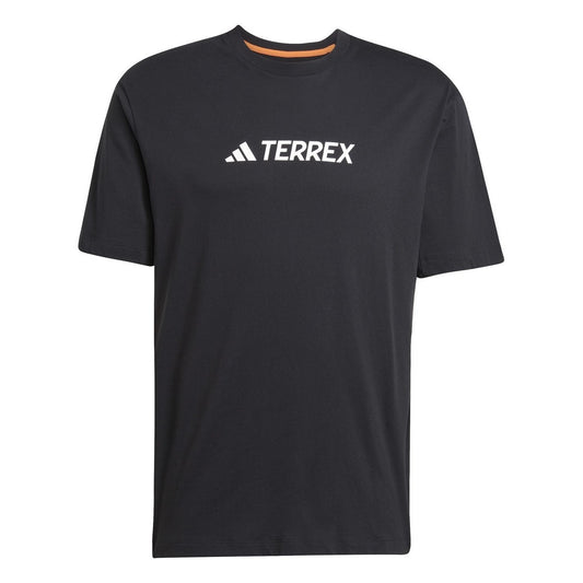 Black - Front - Adidas Mens Terrex Logo T-Shirt