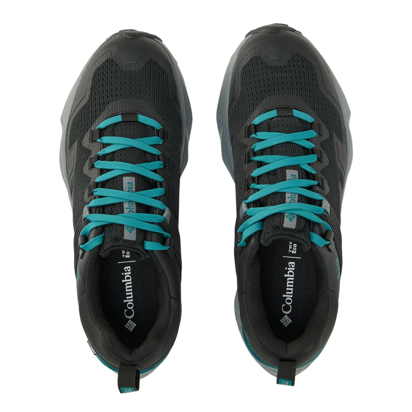 Black-Teal - Side - Columbia Womens-Ladies Facet Leather Trainers