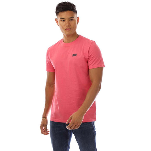 Rose - Front - Weekend Offender Mens Bridgetown Plain Logo Regular T-Shirt