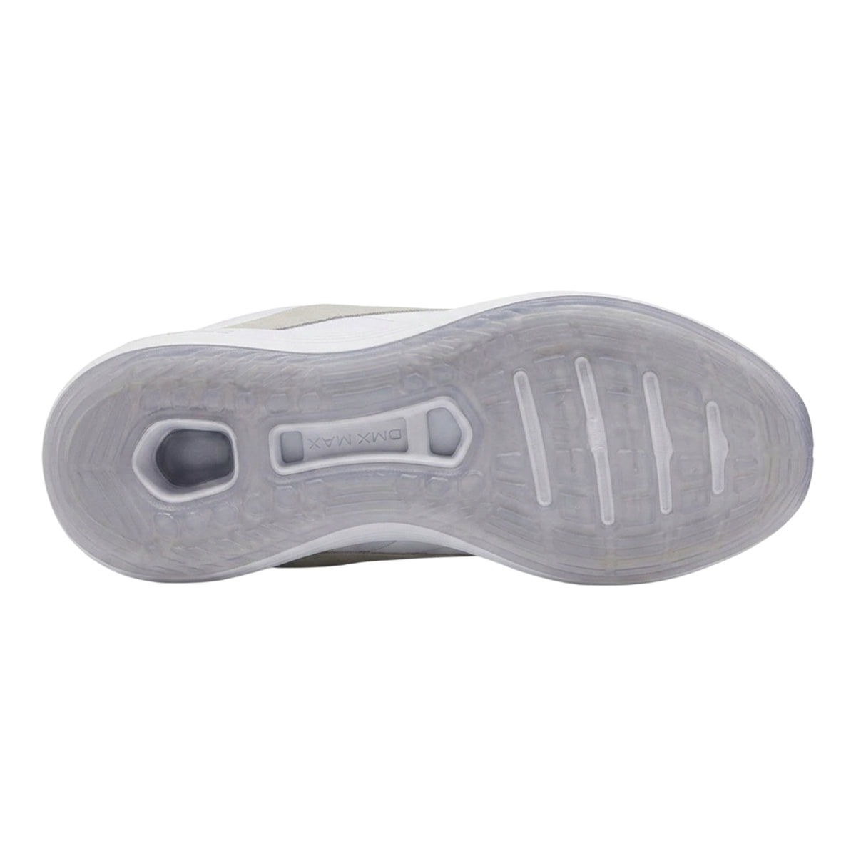 White - Side - Reebok Womens-Ladies Dmx Comfort Suede Panel Trainers