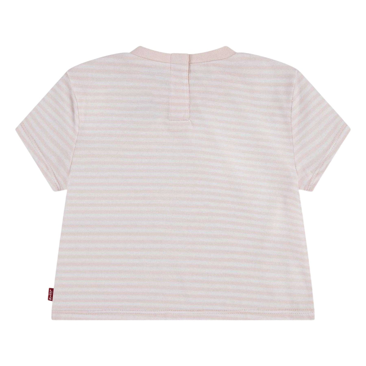 Pink - Back - Levis Childrens-Kids Striped Regular T-Shirt