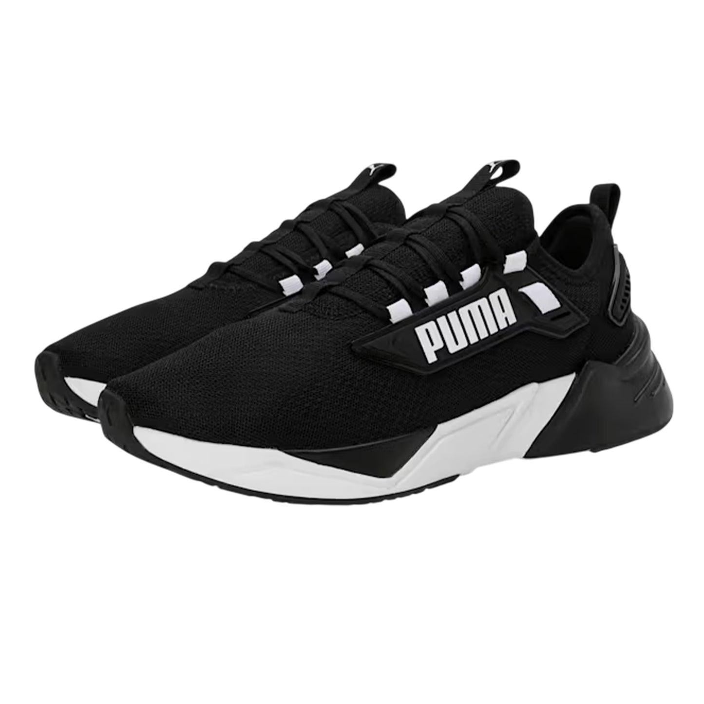 Black-White - Pack Shot - Puma Womens-Ladies Retaliate 2 Trainers