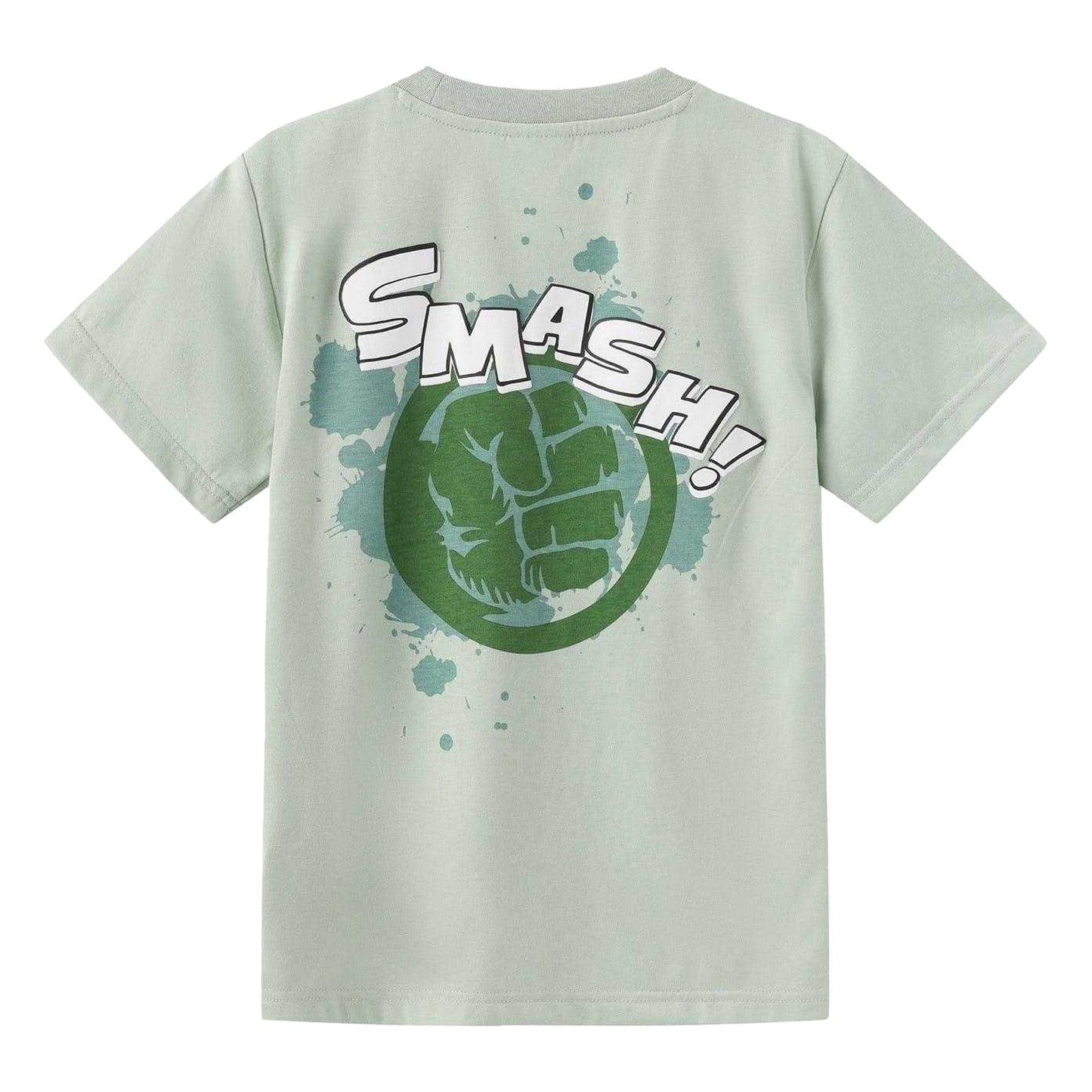 Green - Back - The Incredible Hulk Childrens-Kids Graphic Print Regular T-Shirt