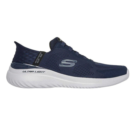 Navy - Front - Skechers Mens Bounder 2.0 Emerged Slip-In Trainers