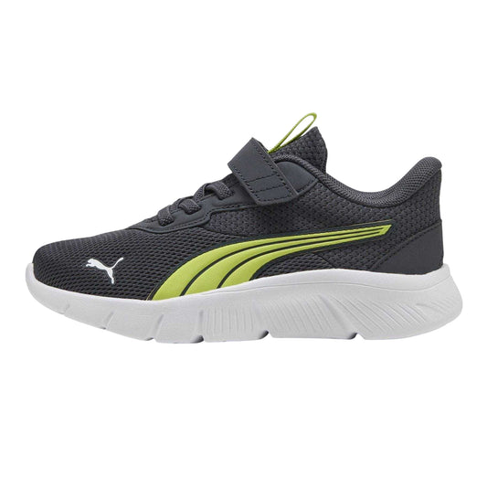 Grey-Volt - Front - Puma Childrens-Kids FlexFocus Trainers