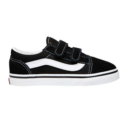 Black-White - Front - Vans Baby Old Skool Trainers