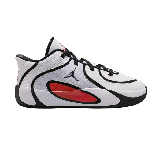 White-Red-Black - Front - Nike Childrens-Kids Air Jordan Tatum 4 Basketball Shoes