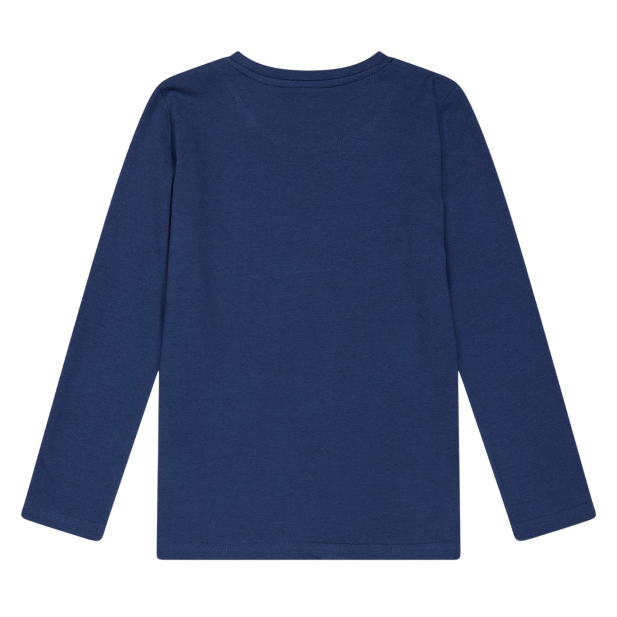 Blue - Back - Farah Childrens-Kids Stacked Logo Long-Sleeved T-Shirt