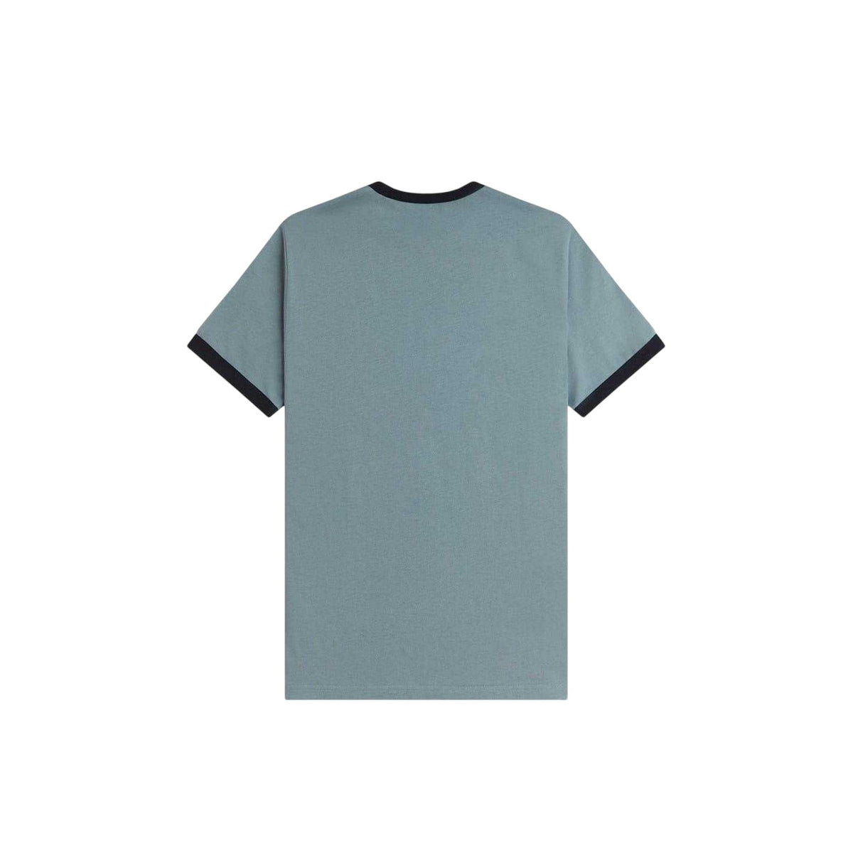 Blue - Back - Fred Perry Mens Embroidered Logo Cotton T-Shirt