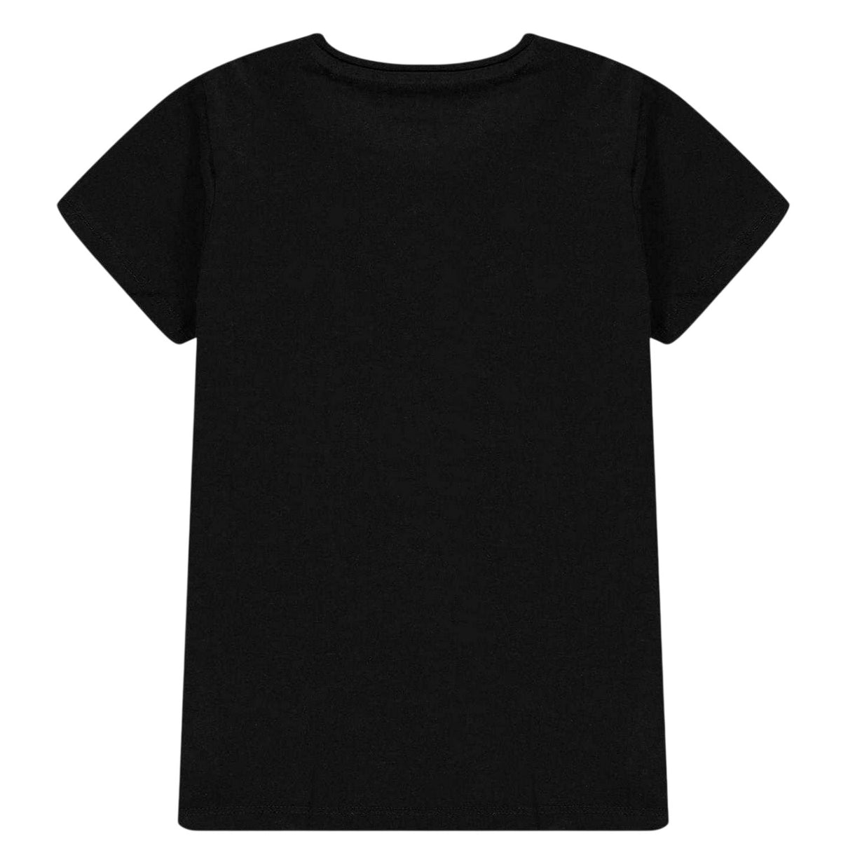 Black - Back - Guess Girls Core Logo T-Shirt