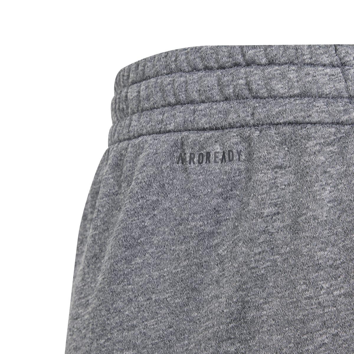Grey - Pack Shot - Adidas Childrens-Kids Aeroready Training Jogging Bottoms