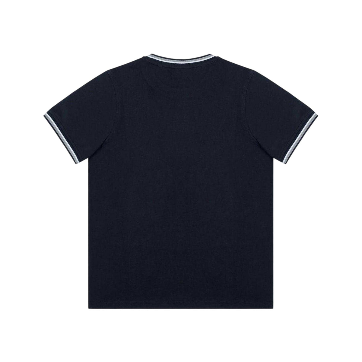 Navy - Back - Slazenger Childrens-Kids Tipped Crew Neck T-Shirt