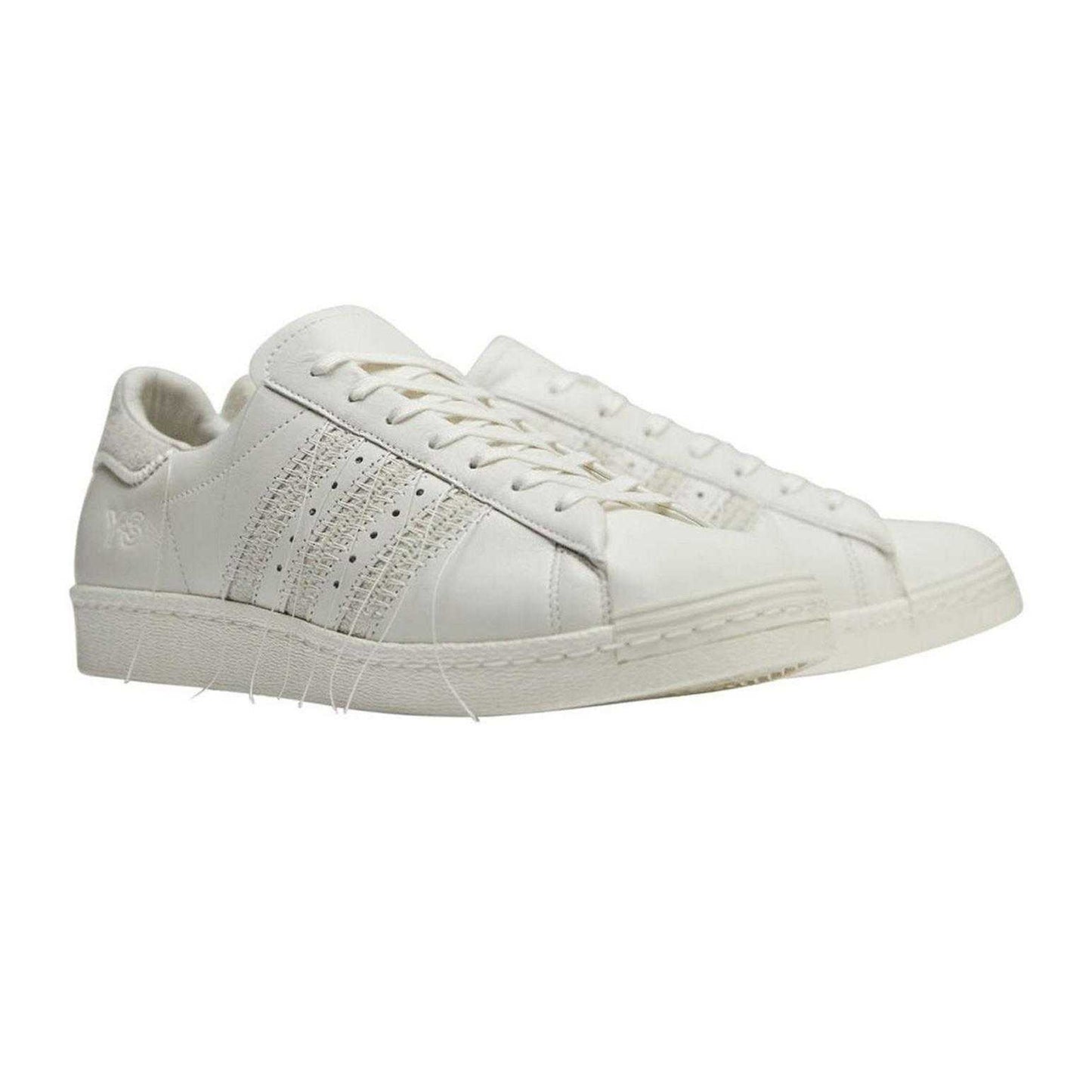 Off White - Pack Shot - Y-3 Womens-Ladies Superstar Leather Trainers