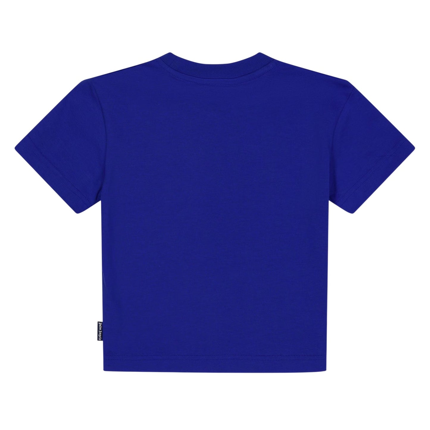 Blue-White - Back - Palm Angels Childrens-Kids Spray Logo T-Shirt