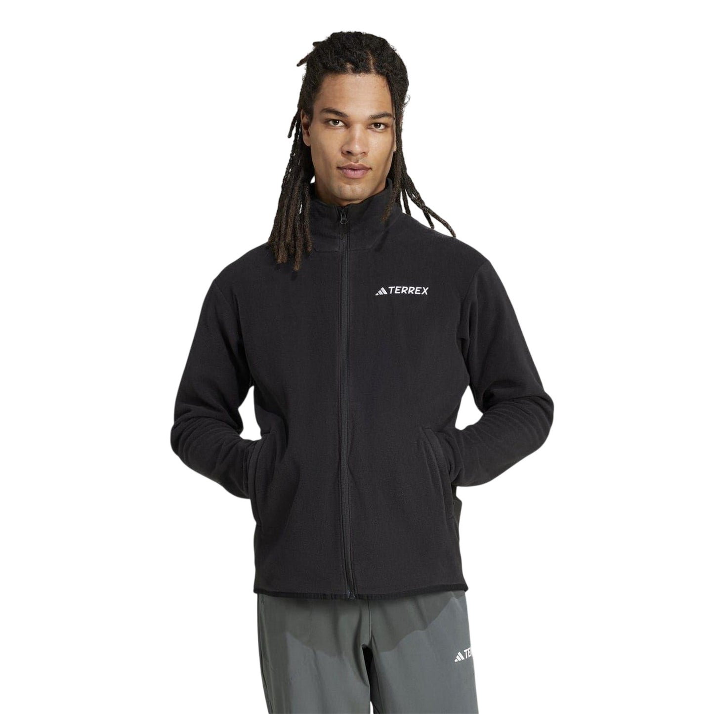 Black - Lifestyle - Adidas Mens Multi Essentials Full Zip Fleece Jacket