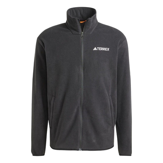 Black - Front - Adidas Mens Multi Essentials Full Zip Fleece Jacket