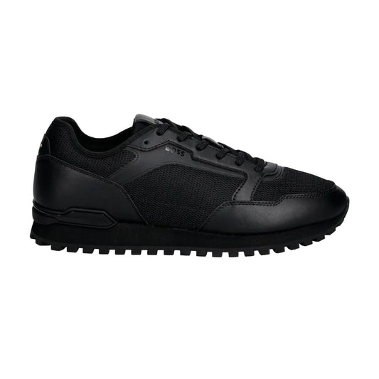 Black - Front - Boss Mens Parkour-L Trainers