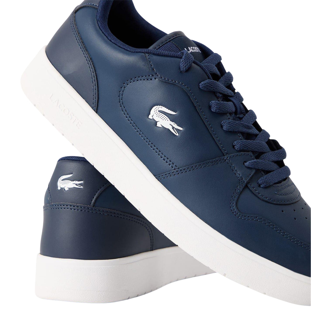 Navy-White - Lifestyle - Lacoste Mens Court Ace Shoes