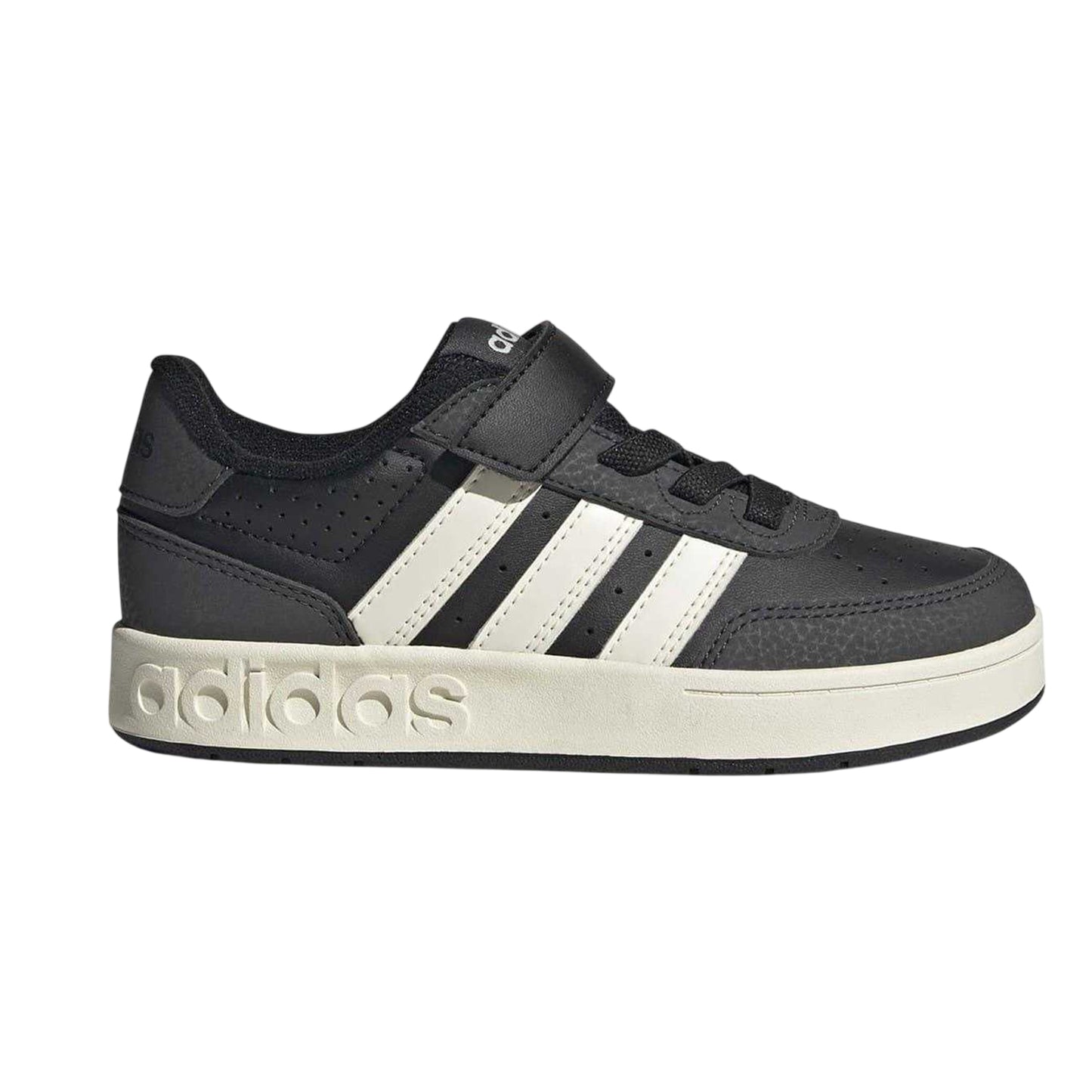 Black-White - Lifestyle - Adidas Childrens-Kids Breakbase Trainers