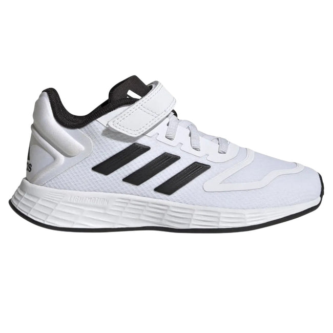White-Black - Lifestyle - Adidas Childrens-Kids Duramo 10 Running Shoes