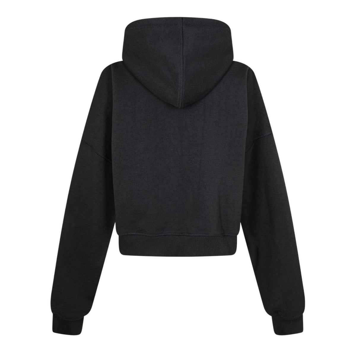 Black - Back - Kangol Womens-Ladies Ribbed Full Zip Hoodie