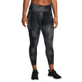 Black - Front - Under Armour Womens-Ladies Launch Printed Leggings