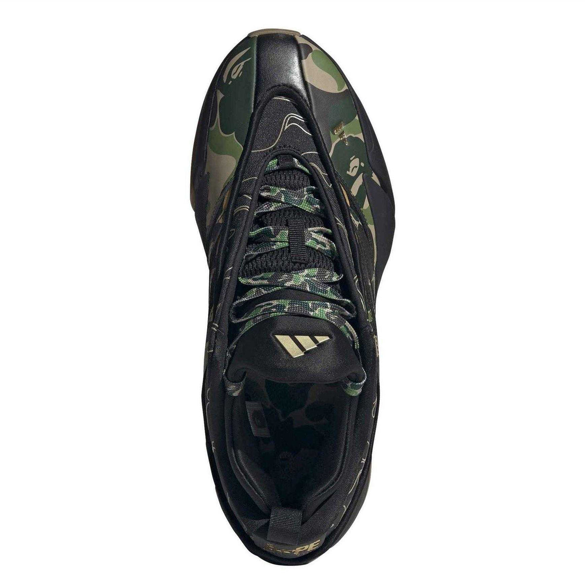 Black - Pack Shot - Adidas Mens Dame Camouflage Trainers