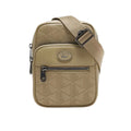 Beige - Front - Lacoste Monogram Leather Satchel