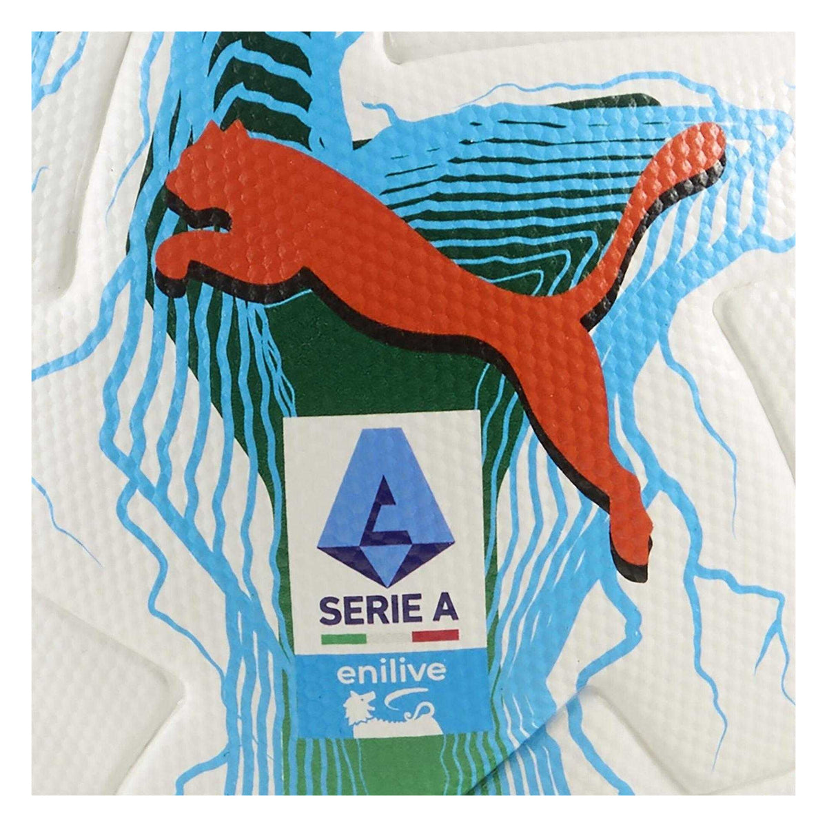 White-Green - Side - Puma Unisex Adult Orbita Serie A Football