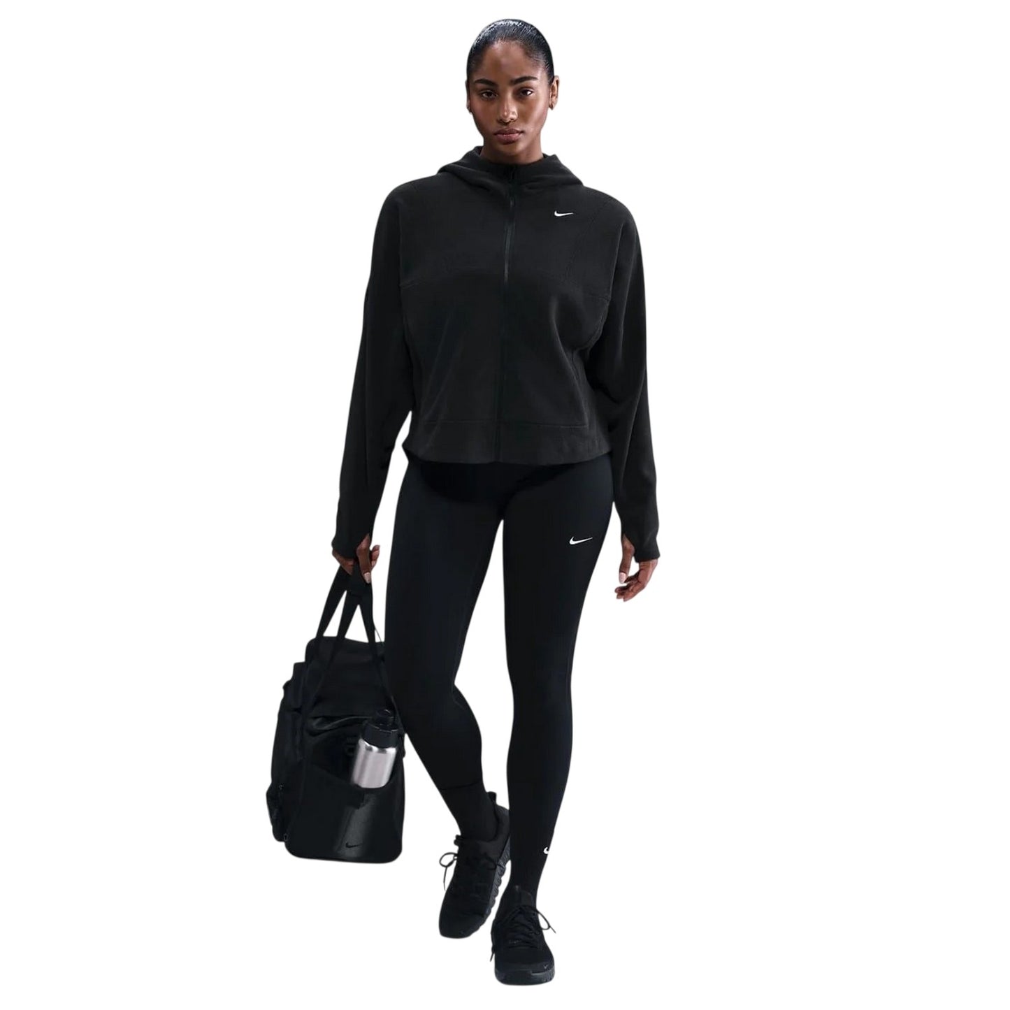 Black - Lifestyle - Nike Womens-Ladies Relaxed Fit Hooded Jacket