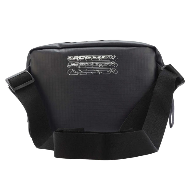 Black - Back - Lacoste Contrast Detail Zipped Satchel