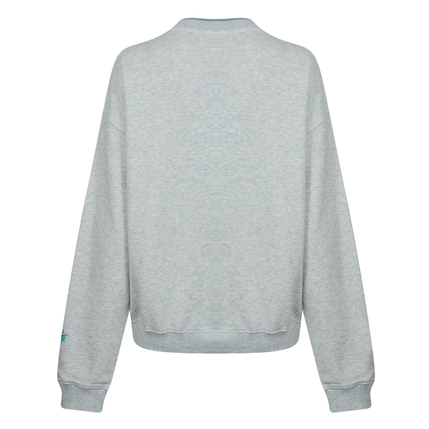 Light Grey Heather - Back - Reebok Womens-Ladies Crop Sweatshirt
