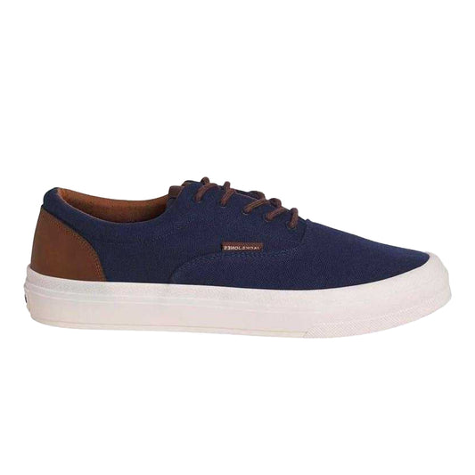 Navy Blazer - Front - Jack And Jones Mens Canvas Trainers