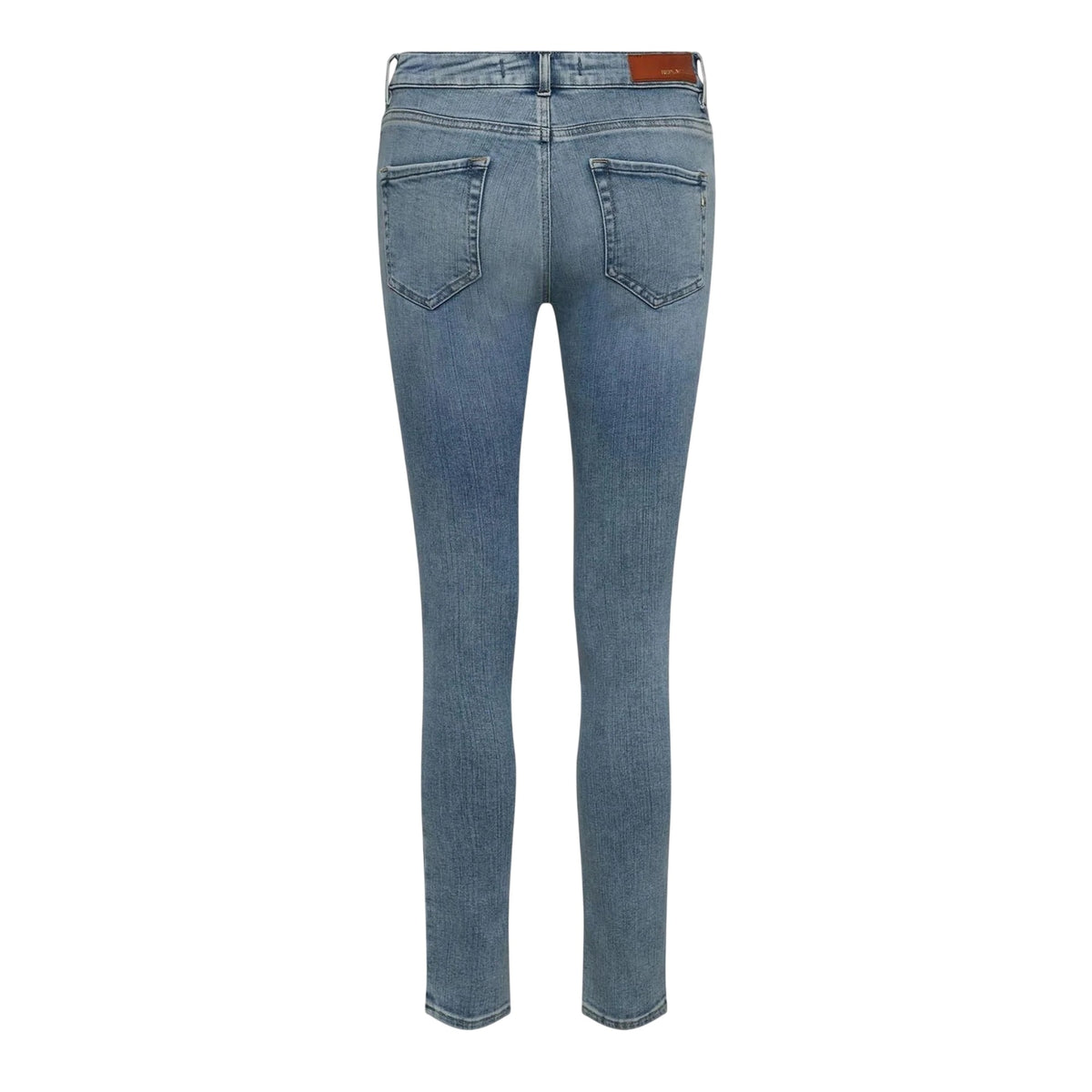 Blue - Back - Replay Womens-Ladies Slim Jeans