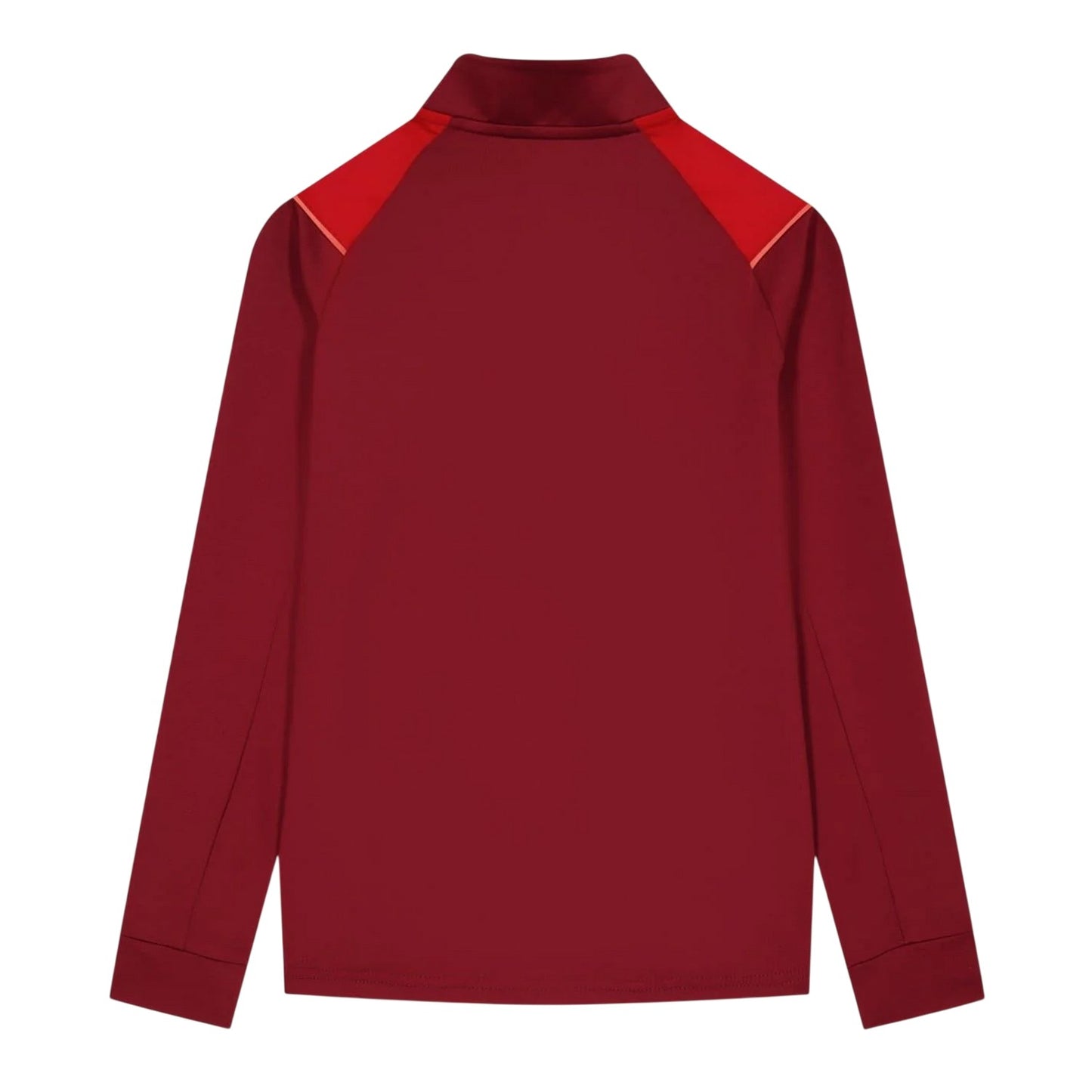 Red - Back - Castore Childrens-Kids Zip Neck Regular Sweatshirt