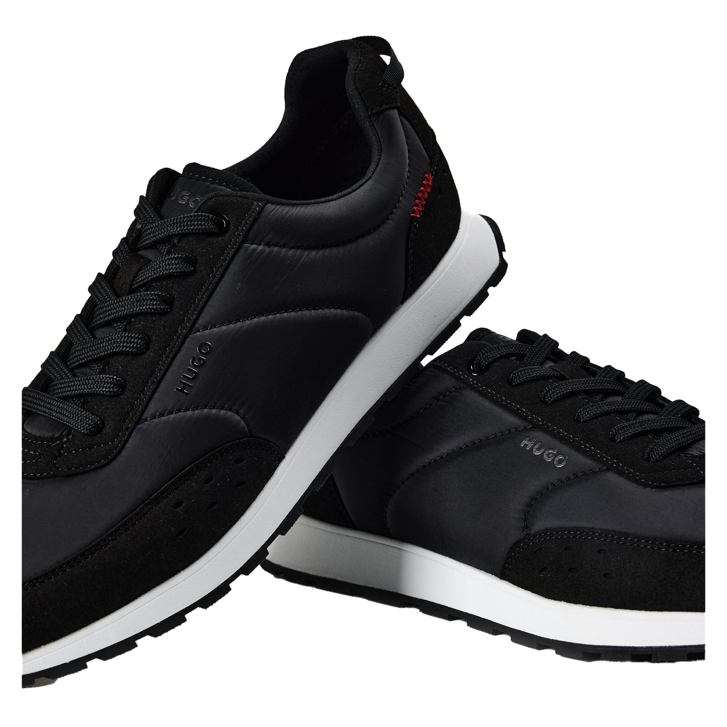 Black - Lifestyle - Hugo Mens Icelin Nylon Running Trainers